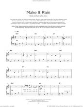 Cover icon of Make It Rain sheet music for piano solo by Ed Sheeran and Foy Vance, beginner skill level
