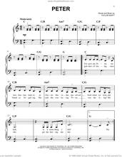 Cover icon of Peter sheet music for piano solo by Taylor Swift, easy skill level