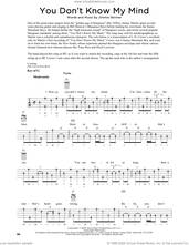 Cover icon of You Don't Know My Mind (arr. Fred Sokolow) sheet music for banjo solo by Jimmie Skinner and Fred Sokolow, intermediate skill level