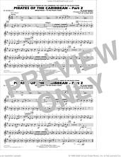 Cover icon of Pirates of the Caribbean, part 2 (arr. michael brown) sheet music for marching band (Bb tenor sax) by Klaus Badelt, Michael Brown and Will Rapp, intermediate skill level