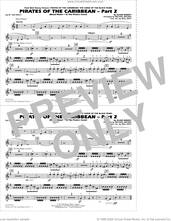 Cover icon of Pirates of the Caribbean, part 2 (arr. michael brown) sheet music for marching band (2nd Bb trumpet) by Klaus Badelt, Michael Brown and Will Rapp, intermediate skill level
