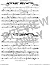 Cover icon of Pirates of the Caribbean, part 2 (arr. michael brown) sheet music for marching band (baritone b.c., opt. tbn. 2) by Klaus Badelt, Michael Brown and Will Rapp, intermediate skill level