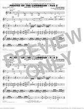 Cover icon of Pirates of the Caribbean, part 2 (arr. michael brown) sheet music for marching band (mallet percussion 1) by Klaus Badelt, Michael Brown and Will Rapp, intermediate skill level