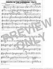 Cover icon of Pirates of the Caribbean, part 3 (arr. michael brown) sheet music for marching band (1st Bb trumpet) by Klaus Badelt, Michael Brown and Will Rapp, intermediate skill level