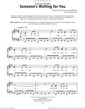 Cover icon of Someone's Waiting For You (from Disney's The Rescuers) sheet music for piano solo by Sammy Fain, Ayn Robbins and Carol Connors, beginner skill level