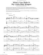 Cover icon of Won't You Ride In My Little Red Wagon (arr. Fred Sokolow) sheet music for guitar (tablature) by Rex Griffin and Fred Sokolow, intermediate skill level