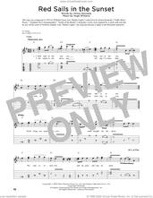 Cover icon of Red Sails In The Sunset (arr. Fred Sokolow) sheet music for guitar (tablature) by Hugh Williams, Fred Sokolow and Jimmy Kennedy, intermediate skill level