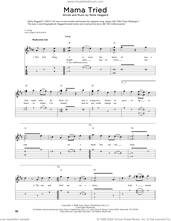 Cover icon of Mama Tried (arr. Fred Sokolow) sheet music for guitar (tablature) by Merle Haggard and Fred Sokolow, intermediate skill level