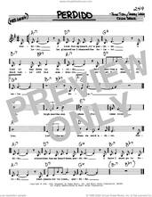 Cover icon of Perdido (Low Voice) sheet music for voice and other instruments (real book with lyrics) by Duke Ellington, Ervin Drake, Harry Lenk and Juan Tizol, intermediate skill level