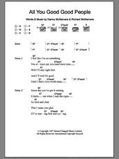 Cover icon of All You Good Good People sheet music for guitar (chords) by Embrace, Danny McNamara and Richard McNamara, intermediate skill level