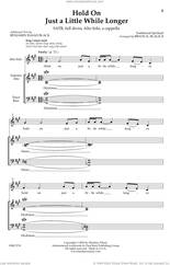Cover icon of Hold On Just A Little While Longer sheet music for choir (SATB: soprano, alto, tenor, bass) by Bryon K. Black, intermediate skill level