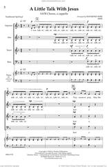 Cover icon of A Little Talk With Jesus sheet music for choir (SATB: soprano, alto, tenor, bass) by Raymond Wise, intermediate skill level