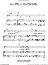 Cover icon of Many Of Horror (When We Collide) sheet music for voice, piano or guitar by Biffy Clyro and Simon Neil, intermediate skill level