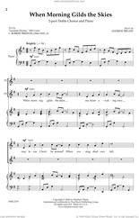 Cover icon of When Morning Gilds the Skies sheet music for choir (2-Part) by Andrew Bruhn, intermediate duet