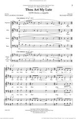 Cover icon of Thou Art My Lute sheet music for choir (SATB: soprano, alto, tenor, bass) by Richard Waters and Paul Laurence Dunbar, intermediate skill level