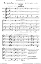 Cover icon of The Listening sheet music for choir (SSATB) by Cheryl Engelhardt, intermediate skill level