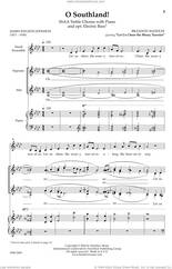Cover icon of O Southland sheet music for choir (SSAA: soprano, alto) by Brandon Waddles and James Weldon Johnson, intermediate skill level