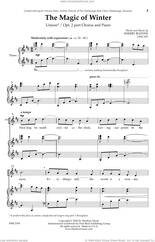 Cover icon of The Magic Of Winter sheet music for choir (2-Part) by Sherry Blevins, intermediate duet
