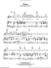 Cover icon of Adore sheet music for voice, piano or guitar by Prince, intermediate skill level