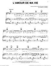 Cover icon of L'AMOUR DE MA VIE sheet music for voice, piano or guitar by Billie Eilish, intermediate skill level