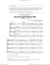 Cover icon of Into The Light, Deliver Me sheet music for choir (TTBB: tenor, bass) by Richard Burchard, intermediate skill level