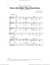 Cover icon of Dere's No Hidin' Place sheet music for choir (SATB: soprano, alto, tenor, bass) by Stacey V. Gibbs, intermediate skill level