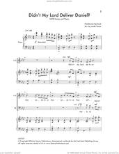 Cover icon of Didn't My Lord Deliver Daniel sheet music for choir (SATB: soprano, alto, tenor, bass) by Linda Twine, intermediate skill level