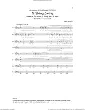 Cover icon of G String Swing sheet music for choir (SATB: soprano, alto, tenor, bass) by Pietro Ferrario, intermediate skill level