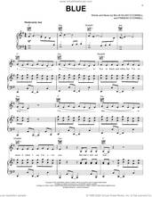 Cover icon of BLUE sheet music for voice, piano or guitar by Billie Eilish, intermediate skill level