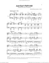 Cover icon of Just Can't Tell It All sheet music for choir (SATB: soprano, alto, tenor, bass) by Byron Smith, intermediate skill level