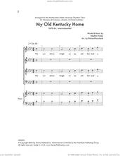 Cover icon of My Old Kentucky Home sheet music for choir (SATB: soprano, alto, tenor, bass) by Richard Burchard, intermediate skill level