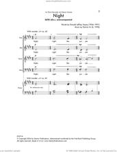 Cover icon of Night sheet music for choir (SATB: soprano, alto, tenor, bass) by Patrick Vu and Donald Jeffrey Hayes, intermediate skill level