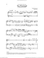 Cover icon of You Promised sheet music for choir (SATB: soprano, alto, tenor, bass) by Adrian Dunn, intermediate skill level