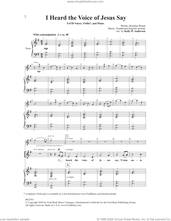 Cover icon of I Heard The Voice Of Jesus Say sheet music for choir (SATB: soprano, alto, tenor, bass) by Kelley Anderson, intermediate skill level