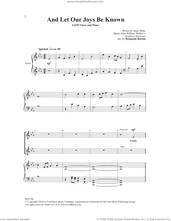 Cover icon of And Let Our Joys Be Known sheet music for choir (SATB: soprano, alto, tenor, bass) by Benjamin Harlan and Isaac Watts, intermediate skill level