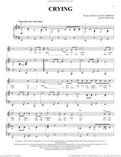 Cover icon of Crying sheet music for voice and piano by Roy Orbison, Don McLean, Jay & The Americans and Joe Melson, intermediate skill level