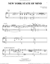 Cover icon of New York State Of Mind sheet music for voice and piano by Billy Joel, intermediate skill level
