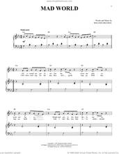 Cover icon of Mad World sheet music for voice and piano by Gary Jules, Adam Lambert, Tears For Fears and Roland Orzabal, intermediate skill level