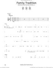 Cover icon of Family Tradition sheet music for guitar solo by Hank Williams, Jr., intermediate skill level