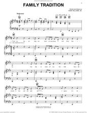 Cover icon of Family Tradition sheet music for voice, piano or guitar by Hank Williams, Jr., intermediate skill level