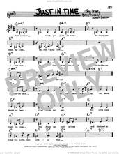 Cover icon of Just In Time (Low Voice) sheet music for voice and other instruments (real book with lyrics) by Jule Styne, Adolph Green and Betty Comden, intermediate skill level