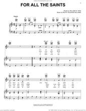 Cover icon of For All The Saints sheet music for voice, piano or guitar by R. Vaughan Williams and William W. How, intermediate skill level
