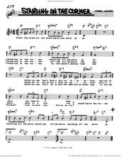 Cover icon of Standing On The Corner (Low Voice) sheet music for voice and other instruments (real book with lyrics) by The Four Lads and Frank Loesser, intermediate skill level