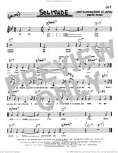 Cover icon of Solitude (Low Voice) sheet music for voice and other instruments (real book with lyrics) by Duke Ellington, Eddie DeLange and Irving Mills, intermediate skill level