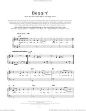 Cover icon of Beggin' sheet music for piano solo by Maneskin, Madcon, The Four Seasons, Bob Gaudio and Peggy Farina, beginner skill level