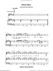 Cover icon of Million Miles sheet music for voice, piano or guitar by Bob Dylan, intermediate skill level