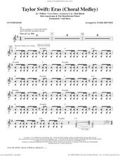 Cover icon of Taylor Swift: Eras (Choral Medley) (arr. Mark Brymer) (complete set of parts) sheet music for orchestra/band (Rhythm) by Taylor Swift, Aaron Dessner, Jack Antonoff, Joel Little, Mark Brymer, Max Martin and Shellback, intermediate skill level