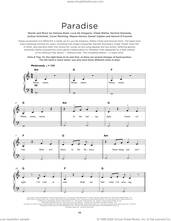 Cover icon of Paradise (feat. Dermot Kennedy) sheet music for piano solo by MEDUZA, Dermot Kennedy, Luca De Gregorio, Mattia Vitale, Simone Giani and Wayne Hector, beginner skill level