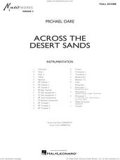 Cover icon of Across The Desert Sands (COMPLETE) sheet music for concert band by Michael Oare, intermediate skill level