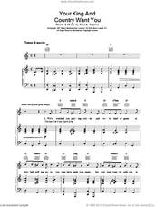 Cover icon of Your King And Country Want You sheet music for voice, piano or guitar  and Paul A. Rubens, intermediate skill level